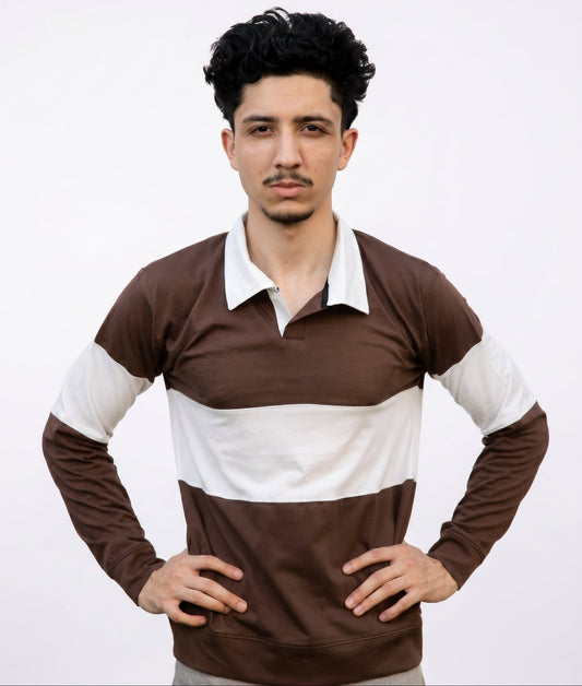 Mocha rugby polo
